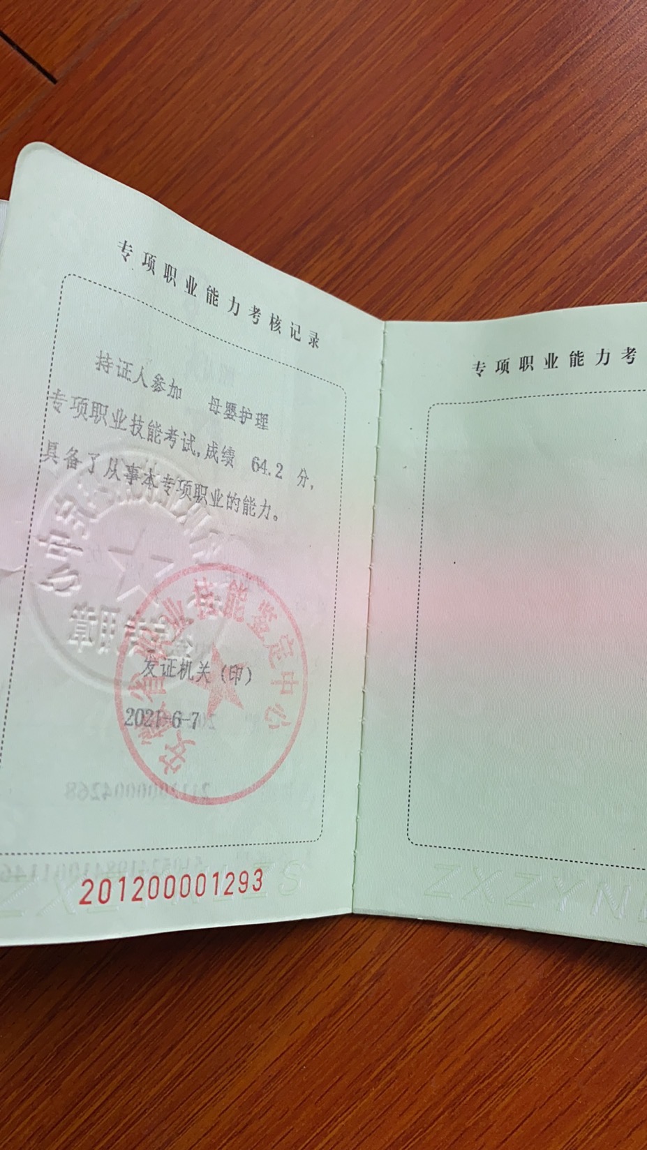 罗阿姨职业证书3