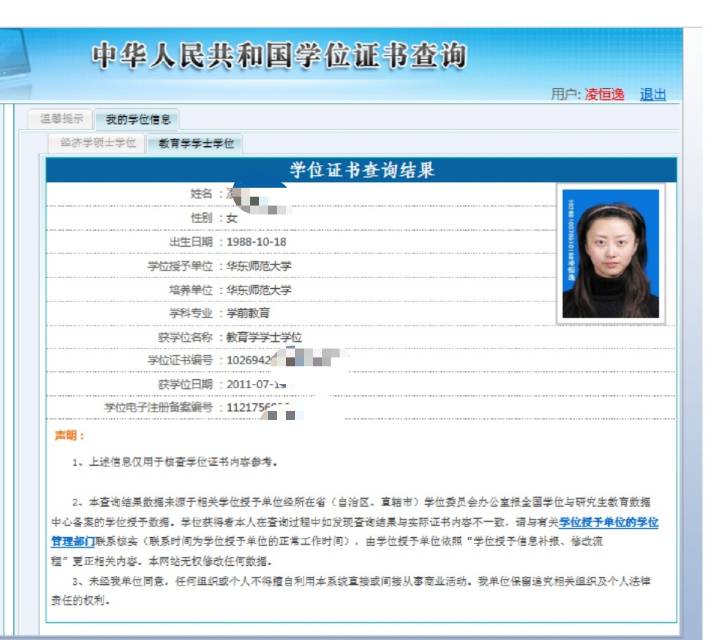 凌阿姨职业证书1