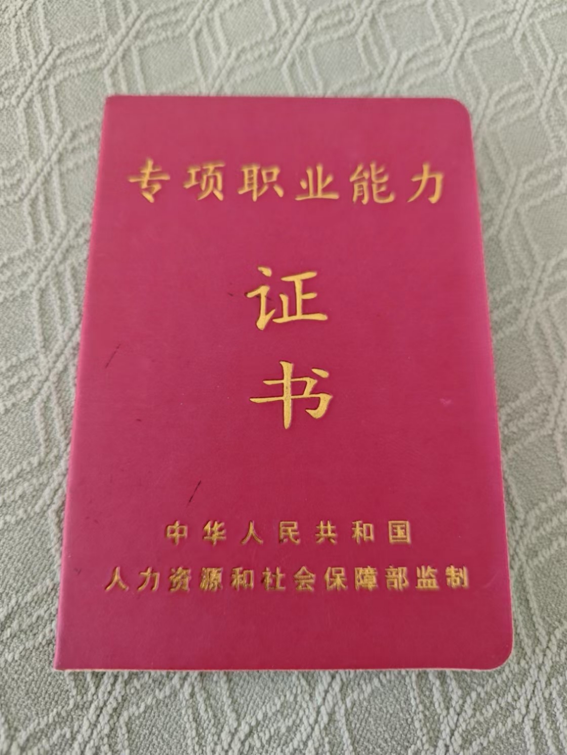 许阿姨职业证书4