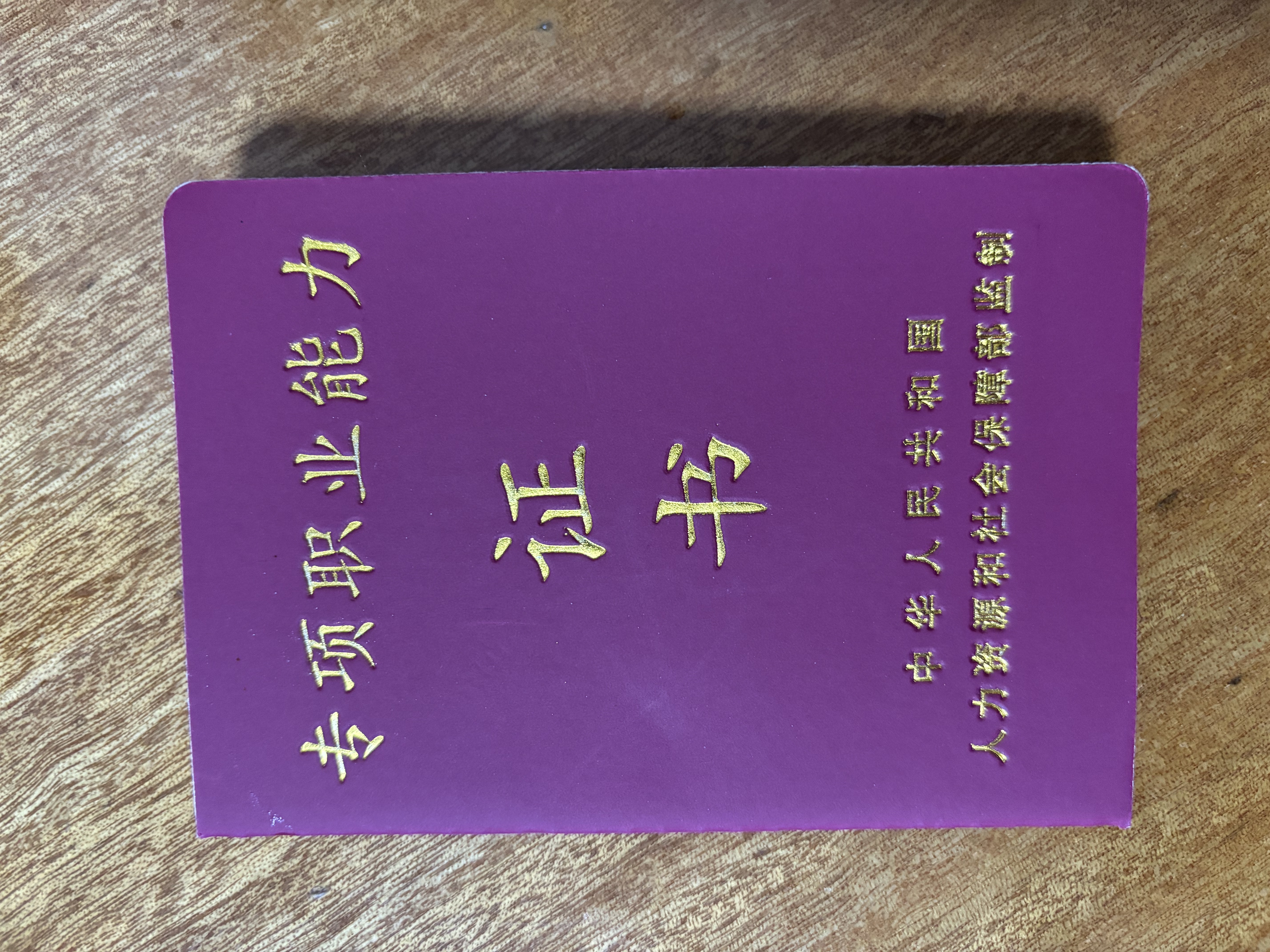 郭阿姨职业证书3