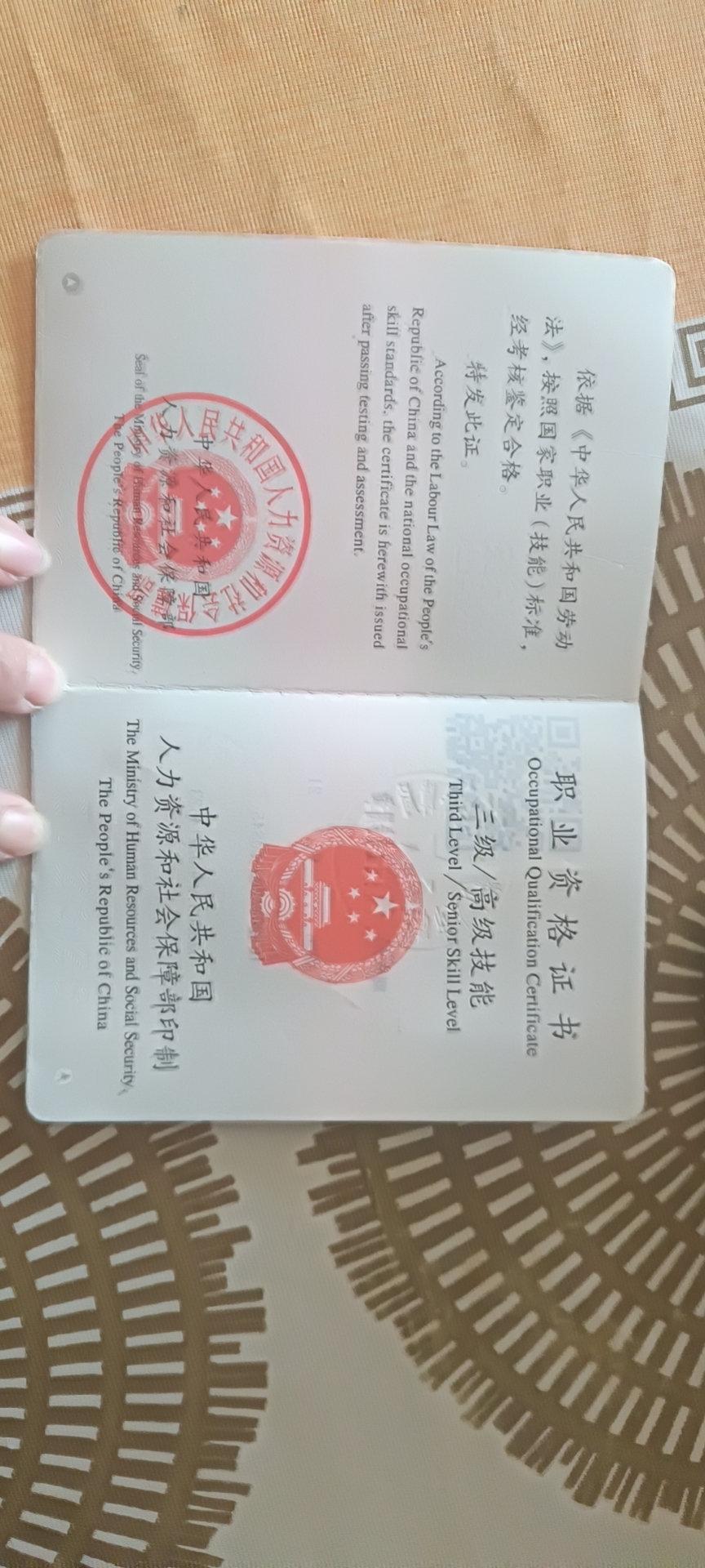 刘阿姨职业证书2