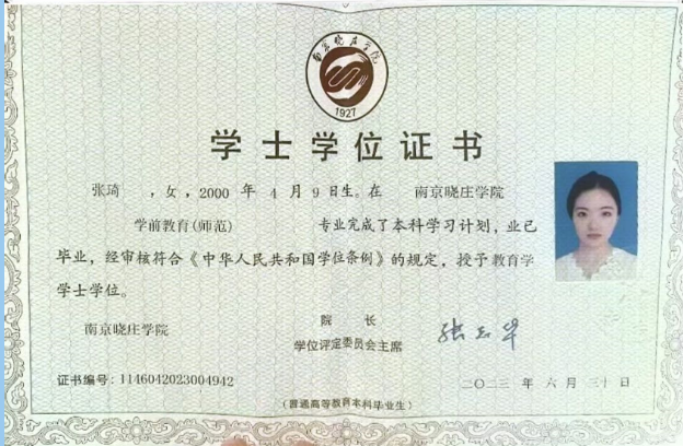 张阿姨职业证书6