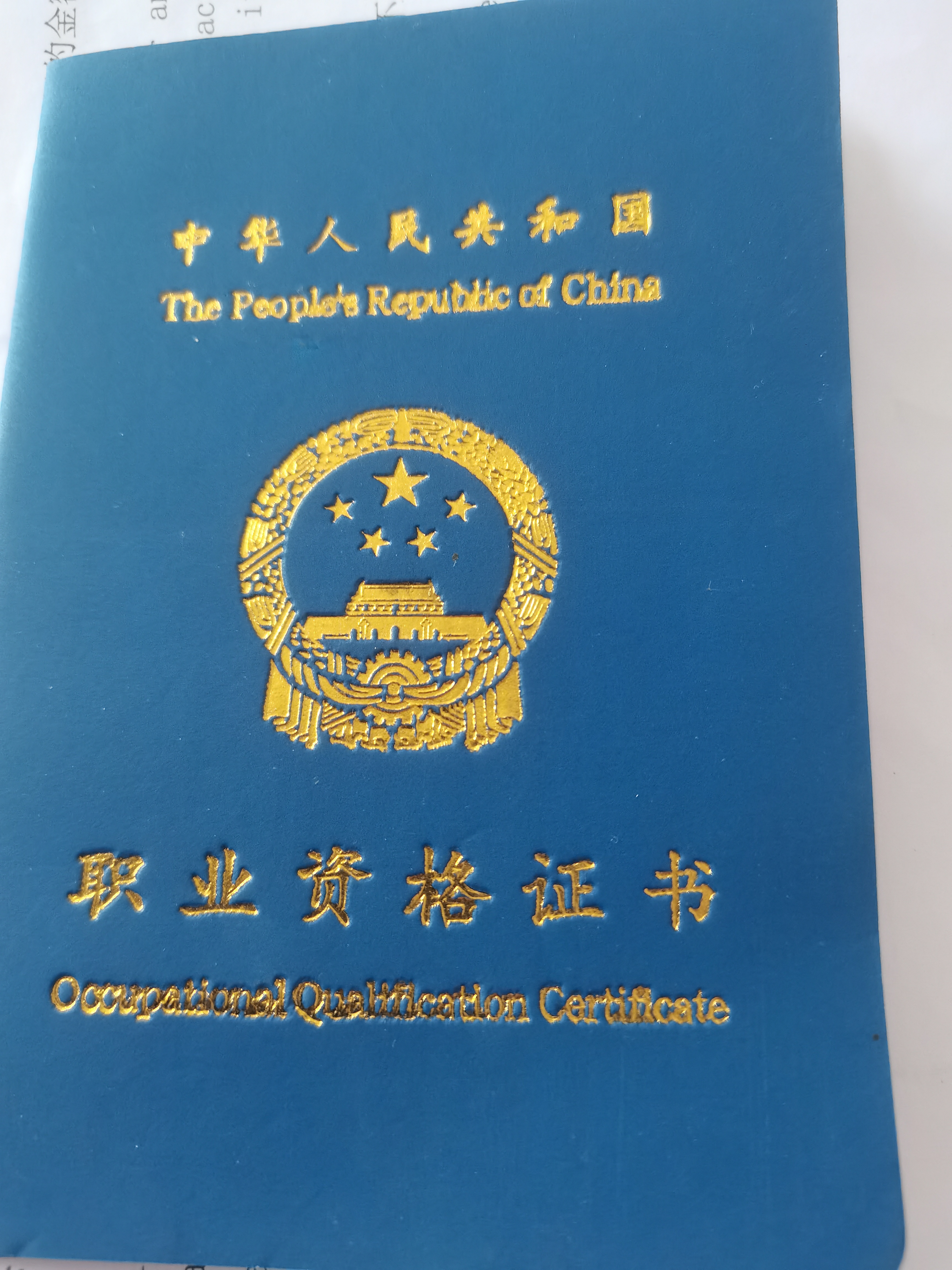 孙阿姨职业证书5