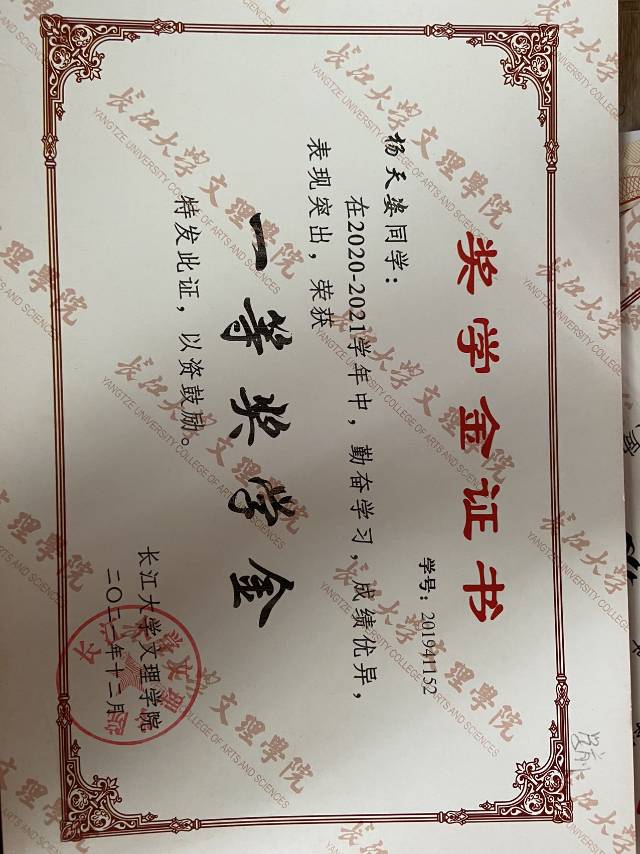 杨阿姨职业证书3