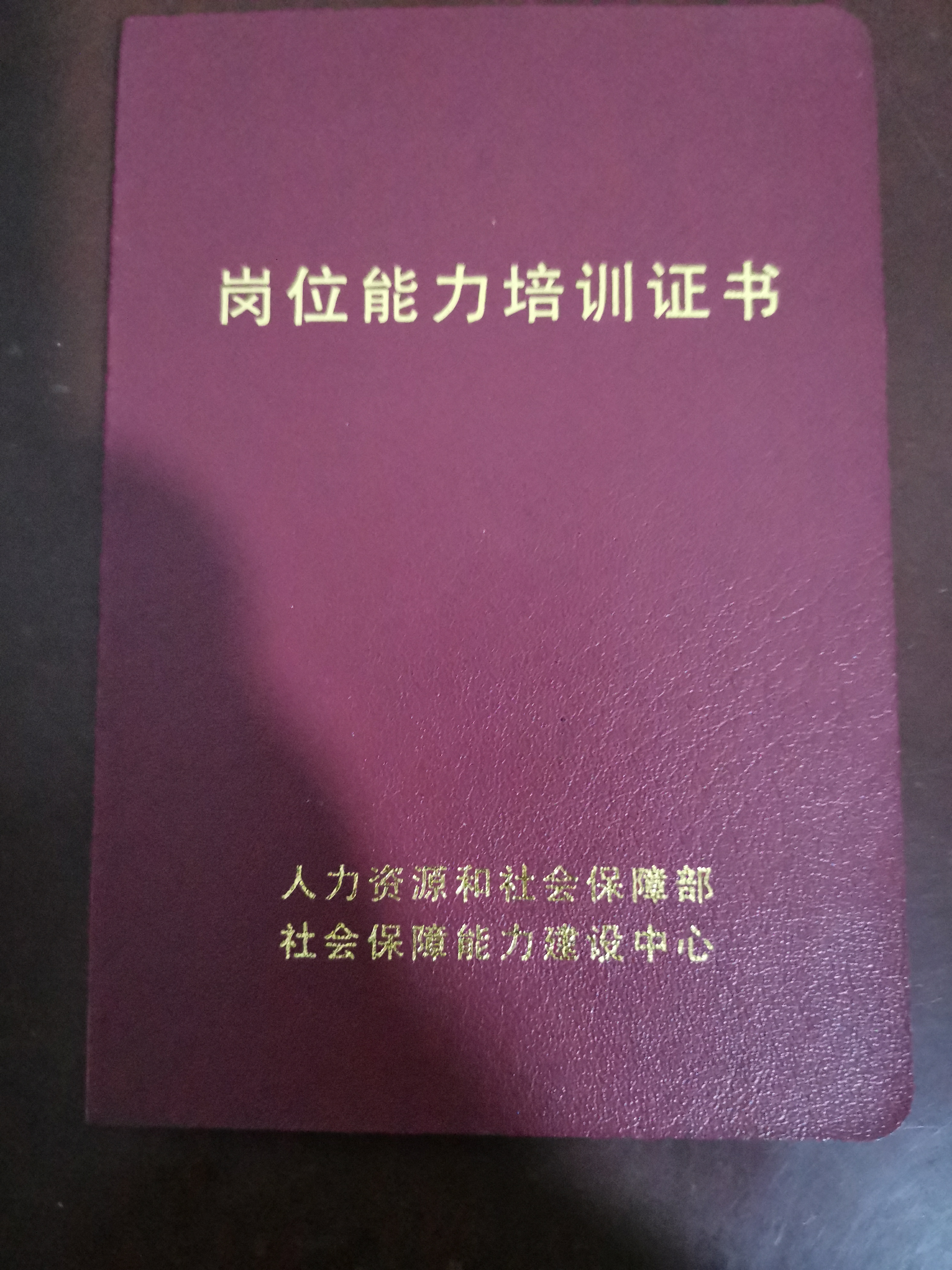 高阿姨职业证书4