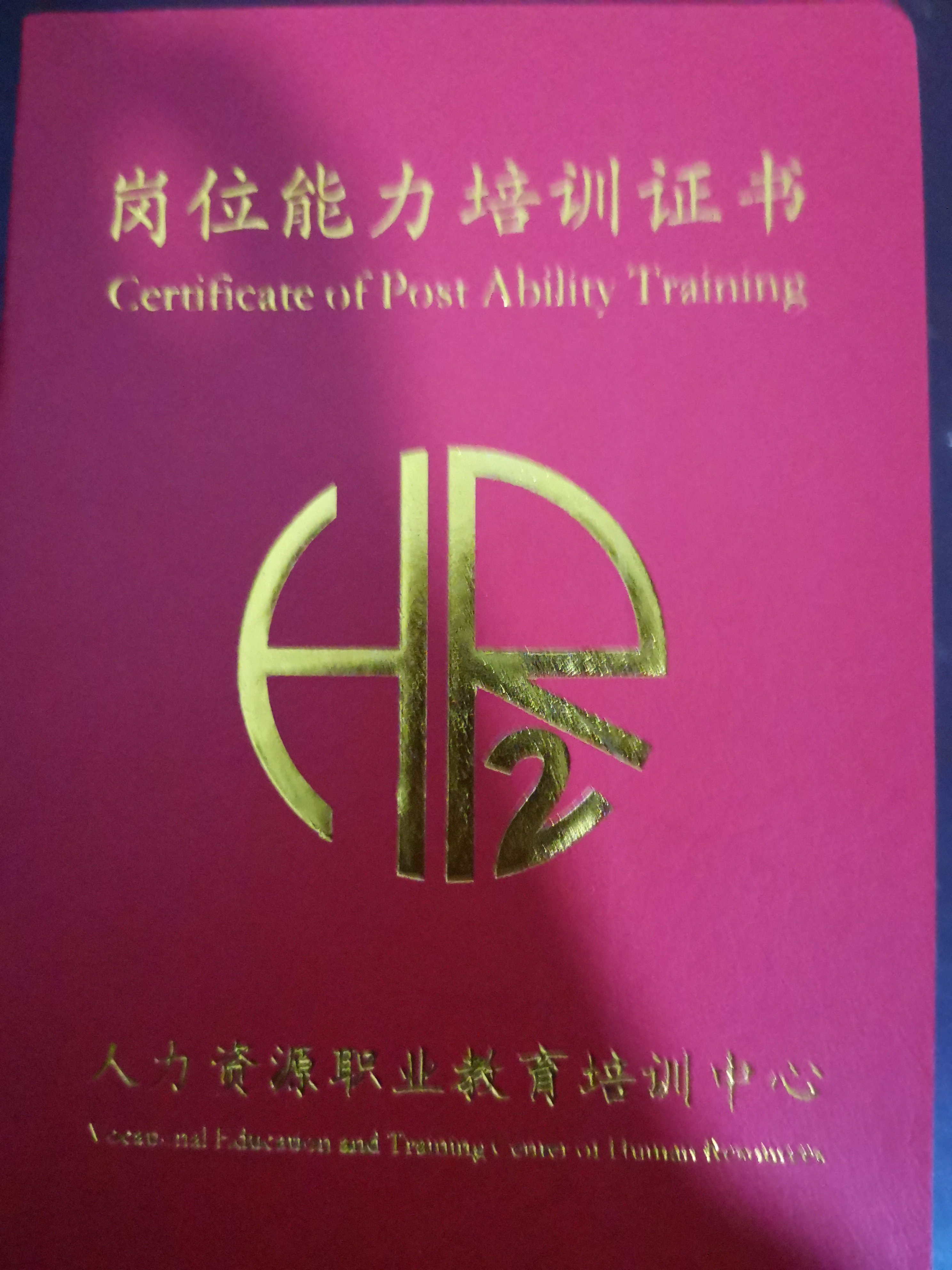 高阿姨职业证书3