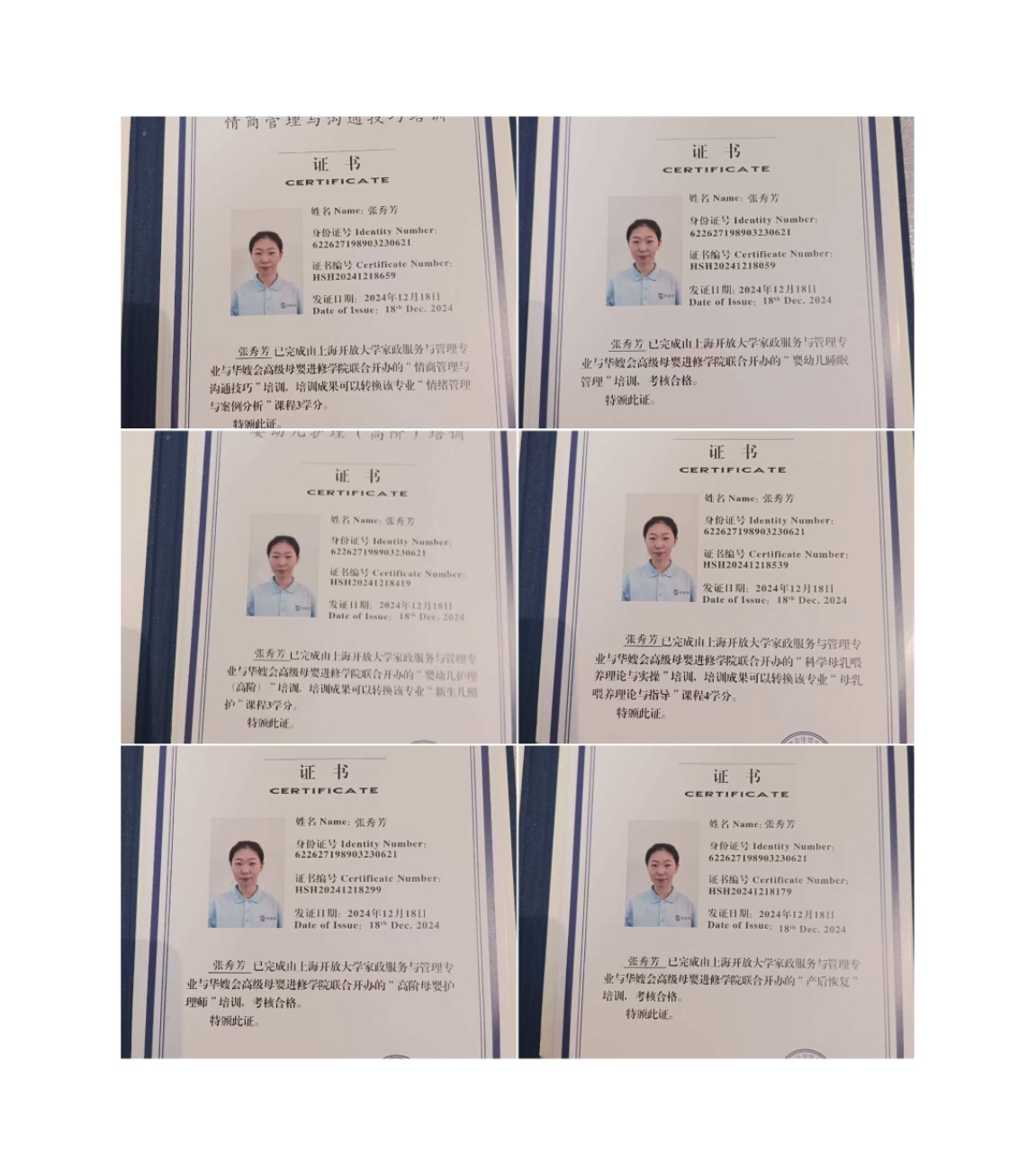 张阿姨职业证书2